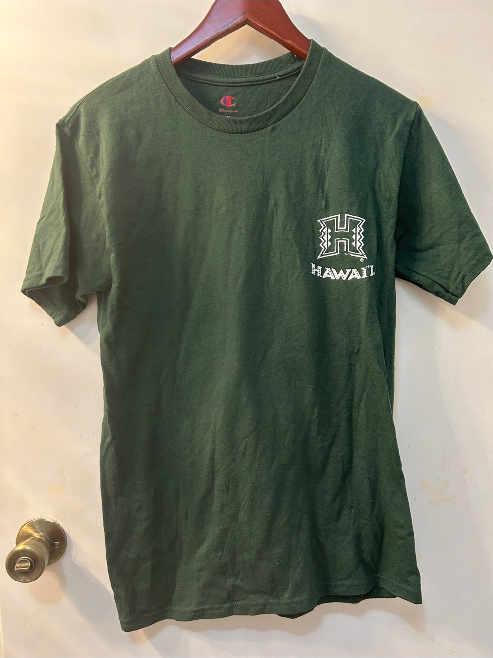 NWT Champion University of Hawaii Graphic Tee Warriors, Sz S